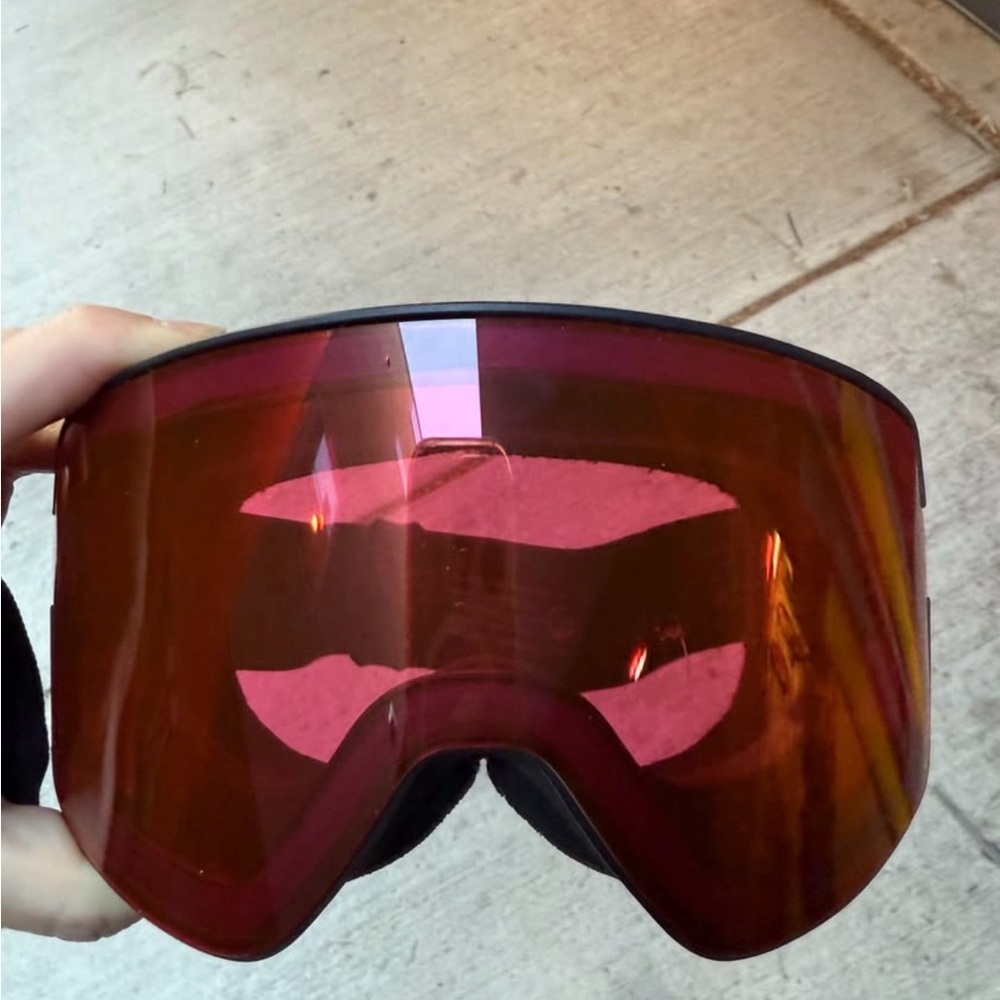 Tinted Snow/Ski Goggles - Red Mirror Lens